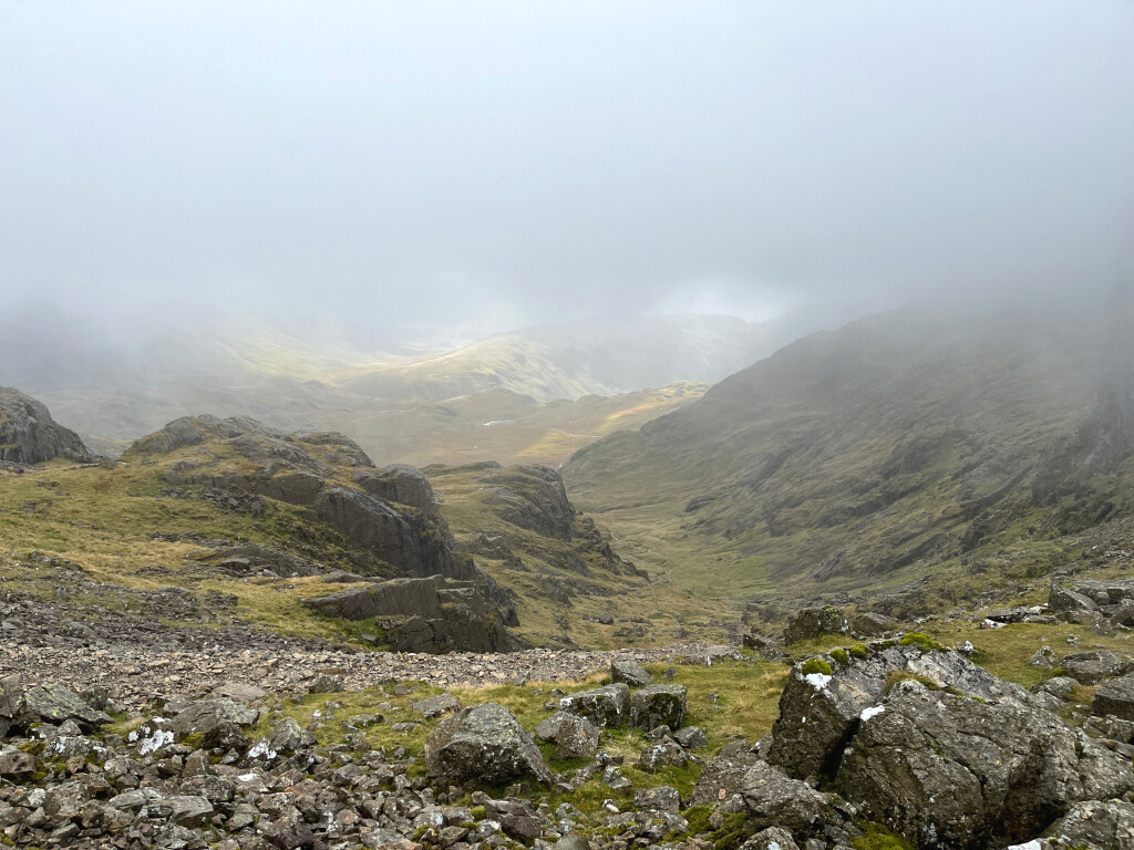 On Way up Scafell Pike, Cumbria